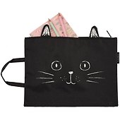 Папка для тетрадей «Funny cat» А4, ткань, на молнии - 1