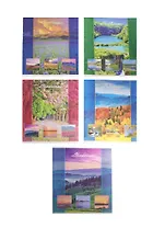 Тетрадь в клетку Hatber, "Прекрасные пейзажи", 48 листов, в ассортименте