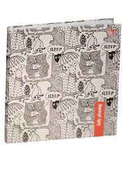 Ежедневник недат. А5 128л "Графика. Забавные звери" интегр. обл, мат.лам., Listoff