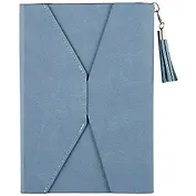 Ежедневник недатированный "Наппа", А5, 120 листов, сизо-синий