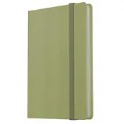 Записная книжка А7 80л лин. "Joy Book. Чай матча" иск.кожа, тонир.блок, скругл.углы, ляссе, резинка, карман на задн.форзаце