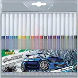 Фломастеры 18цв "Форсаж" невент.колпачок, пл/к, Proff