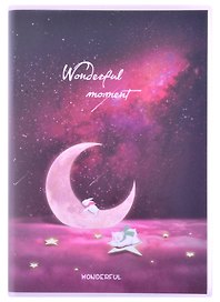 Записная книжка «Wonderful moment» А6, 64 листа в линейку, в ассортименте