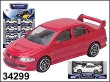 Машинка Mitsubishi Lancer Evolution 8 (1:43) (34299) (коробка)