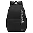 Рюкзак черный "Sun Eight" 47*32*14см, 1 отделение, 3 кармана, с брелоком - 0