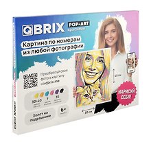 Картина по номерам из любой фотографии «QBRIX Pop-art», 30 х 40 см, Mozabrick