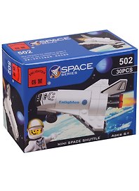 Констуктор Мини шатл (30 дет.) (собран) (502) (6+) (коробка) (Brick)