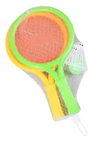 Бадминтон с воланчиком и шариком, 27 см (сетка)(371)