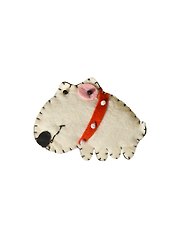 Брошь из фетра Бульдог (КХ2729025-В) (упаковка)