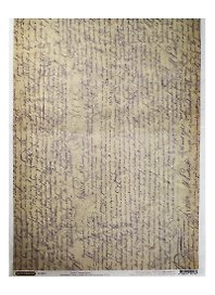 Рисовая бумага для декупажа Craft Premier Рукопись (CP02138) (28,2х38,4см) (25г/м) (упаковка)