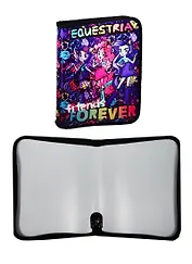 Папка для тетрадей А5 "Equestria Girls" на молнии с 3-х сторон пластик, Академия Групп