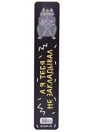 Закладка для книг «Гаас. Кот хейтер», пластик, Be positive