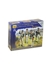 Сборная модель ЗВЕЗДА, Солдаты Русскаяя линейная пехота (1:72) 6808