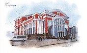Открытка Саранск Музыкальный театр им. И.М. Яушева