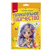 Набор для творчества Lori. Алмазная мозаика детская «Домашний любимец», 15 х 20 см, с частичным заполнением - 1