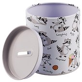 Копилка Бочка Raccoons Life (10х9) (металл) - 1