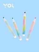 Текстовыделители «Rainbow» 4 цвета, Yoi, в ассортименте - 2