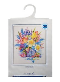Набор для вышивания РТО "Весенняя фантазия" (M275) (28х34см Aida 14 белая) (упаковка)