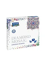 Алмазная мозаика MAZARI Орнамент 3 30х30см частичная выкладка, стразы разного размера