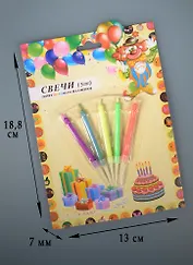Набор свечей для торта (5шт.) (6см) (7708040)