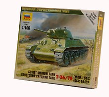 Сборная модель «Советский средний танк Т-34/76 (обр.1940)», ZVEZDA (6101)