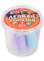 Лм-023 Лепная фантазия в ведре (7 цв.) (6г) (LORI) (набор для творч.) (3+)