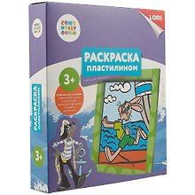 Набор для творчества LORI Раскраска пластилином Союзмультфильм Заяц