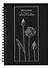 Скетчбук А5 20л "Лотос" 200 г/м2, евроспираль, тонир.картон, тиснение фольгой "Серебро" - 0