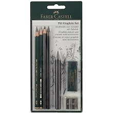 Набор Faber-Castell Пастельные карандаши и мелки PITT®и PITT Monochrome 7 предметов, в блистере