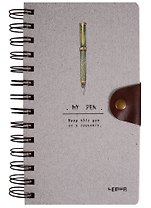 Блокнот "My Pen" на пружине с кнопкой