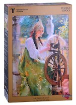 Пазл 100052 Маковский К.Е. "За прялкой", 1000 деталей, Стелла