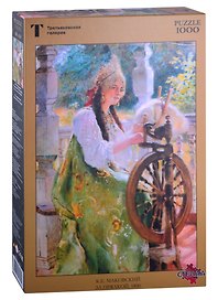 Пазл 100052 Маковский К.Е. "За прялкой", 1000 деталей, Стелла