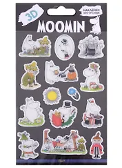Наклейки 3D Муми-тролли 110х200