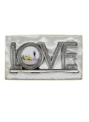 Фоторамка (7х7) со стразами Love (20х9) (108019)