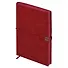 Ежедневник дат. 2026г. А5 176л "Тиволи глосс" красный, кожзам, мягк. переплет, застёжка-резинка, блинт.тиснение, офсет, справ.мат-лы, ляссе, инд.уп - 2
