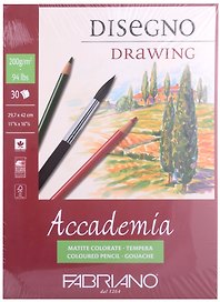 Альбом для зарисовок 29,7*42см 30л "Accademia" склейка, 200г/м2, Fabriano 