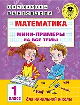Математика. Мини-примеры на все темы школьного курса. 1 класс