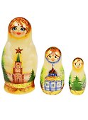 Матрёшка 3 предм. "Узор", арт. С-4 (706) - 0