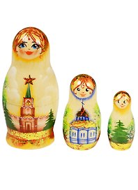 Матрёшка 3 предм. "Узор", арт. С-4 (706)