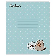Тетрадь в линейку Academy Style «Pusheen» в ассортименте, 24 листа