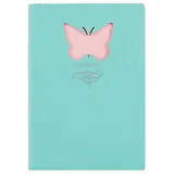 Книга для записей «Butterfly», мятная, 80 листов, А6+