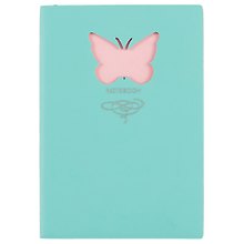 Записная книжка «Butterfly» А6+, 80 листов в линейку, мятная, Paper Art