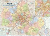 Карта настенная "Москва и Московская область"