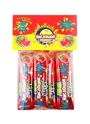 Жевательная конфета Кислошок - фруктовая дорожка 10 АРБУЗ 120гр