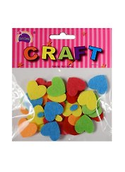 Наборы из фетра в пакете с хедером.  Сердечки (11-21136-19)