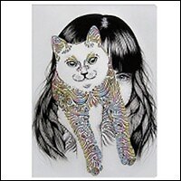 Обложка для паспорта Алиса и кот (00000002145)