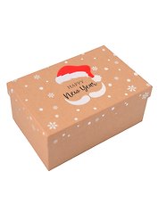 Коробка подарочная "Дед Мороз. Happy New Year" 22*14,5*10см, Новый год, картон