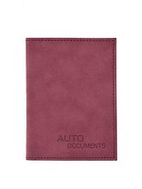 Обложка, для автодокументов, кожзаменитель, бордо