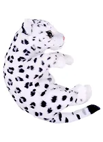 Мягкая игрушка Котик пятнистый белый, 20см