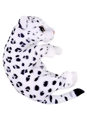 Мягкая игрушка Котик пятнистый белый, 20см